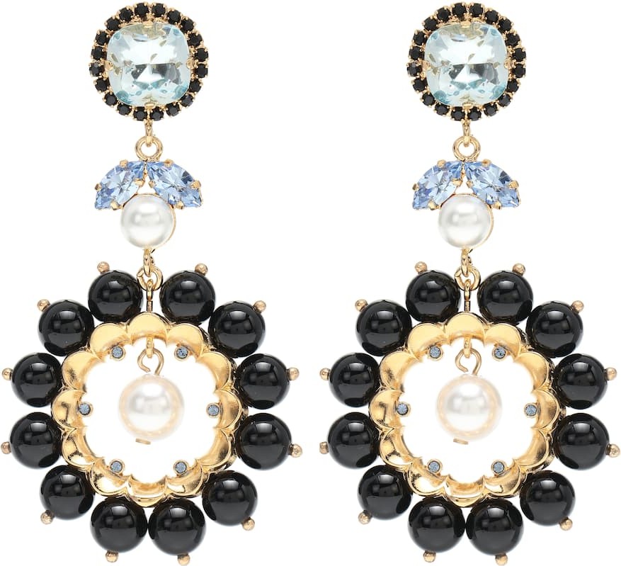 Erdem Crystal-embellished earrings