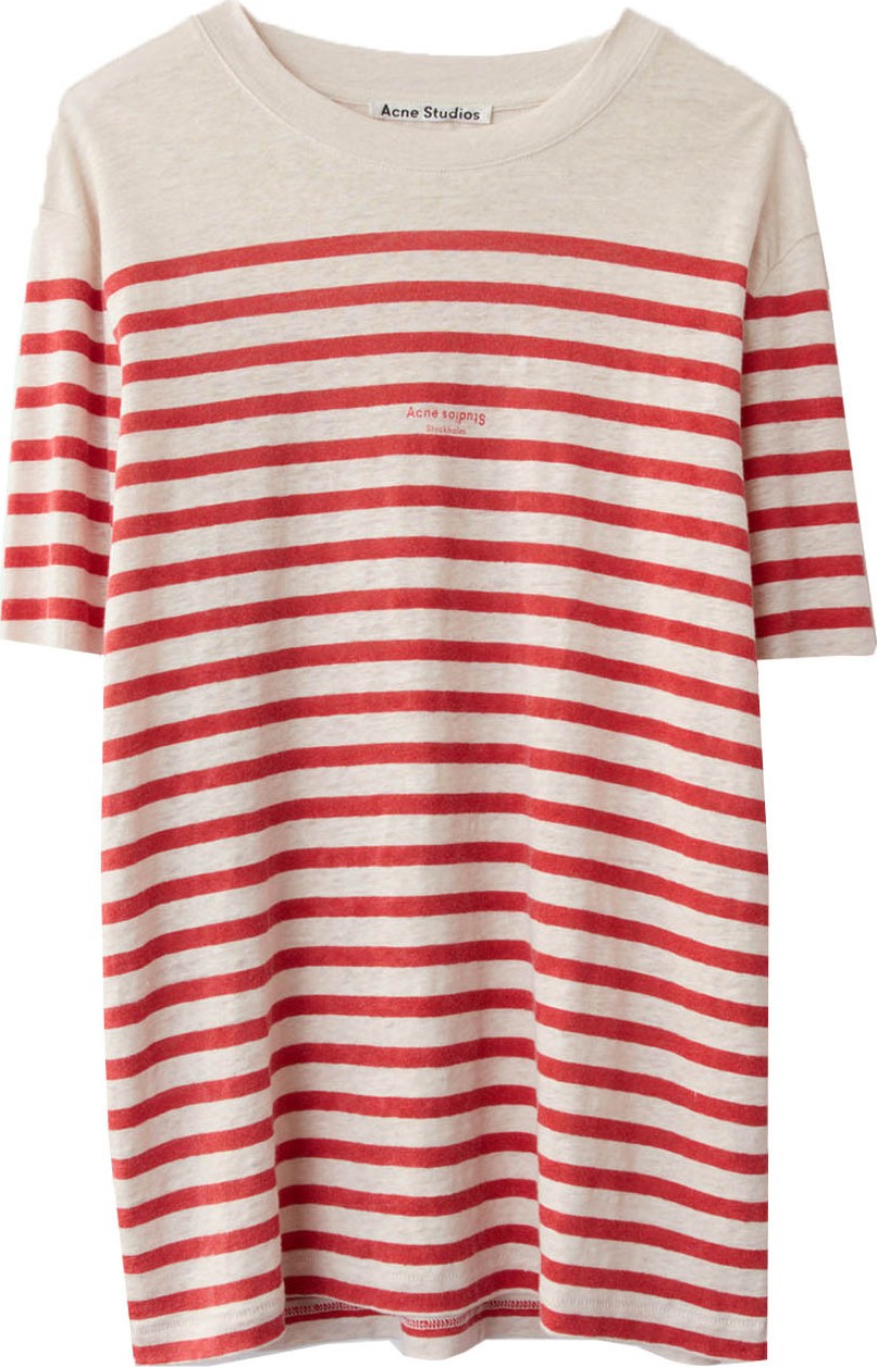 Acne Studios Linen Striped Tee