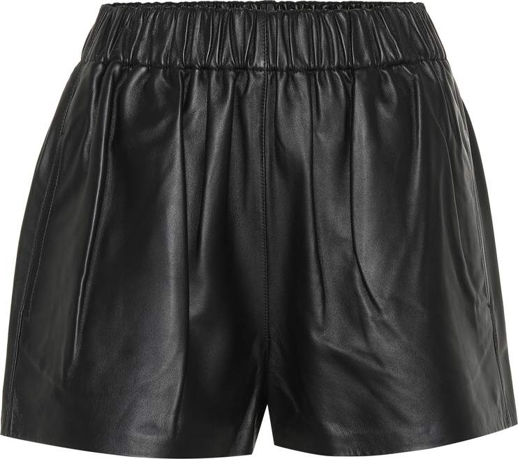 Tibi Tissue leather shorts