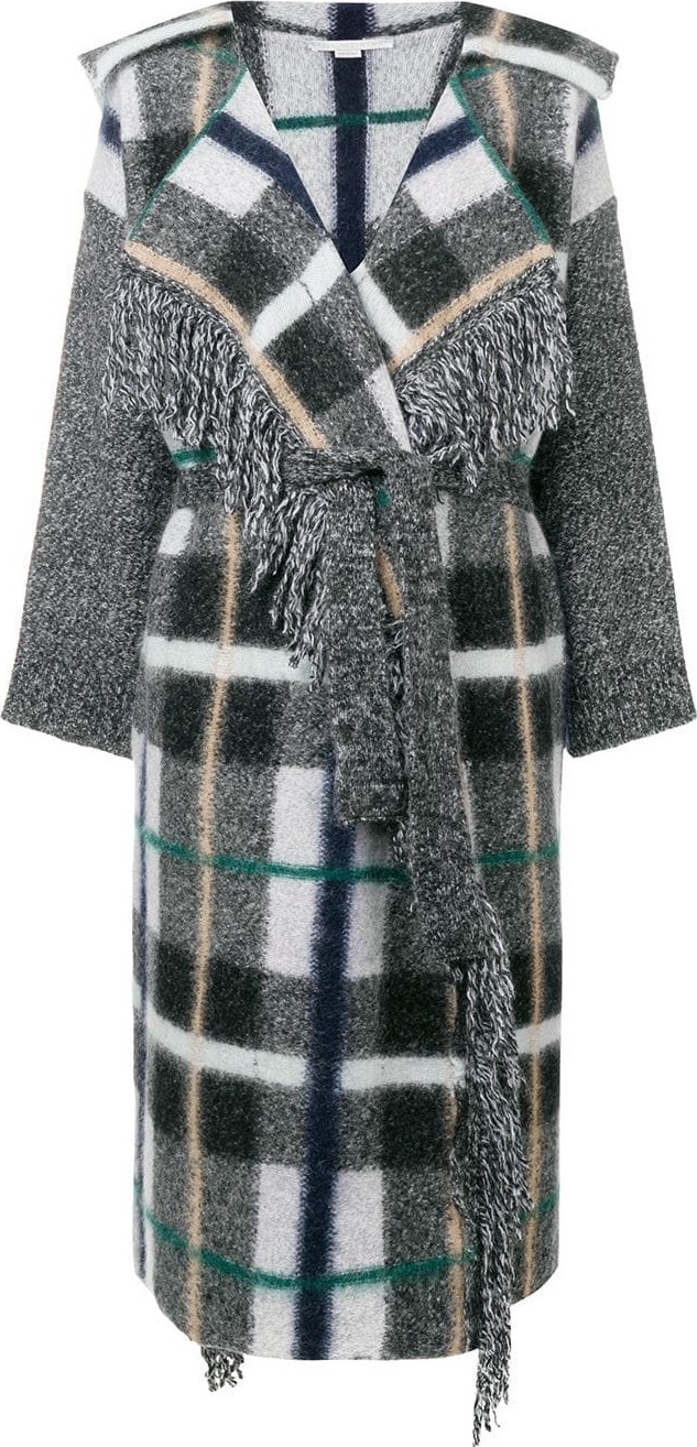Stella McCartney checked belted cardigan