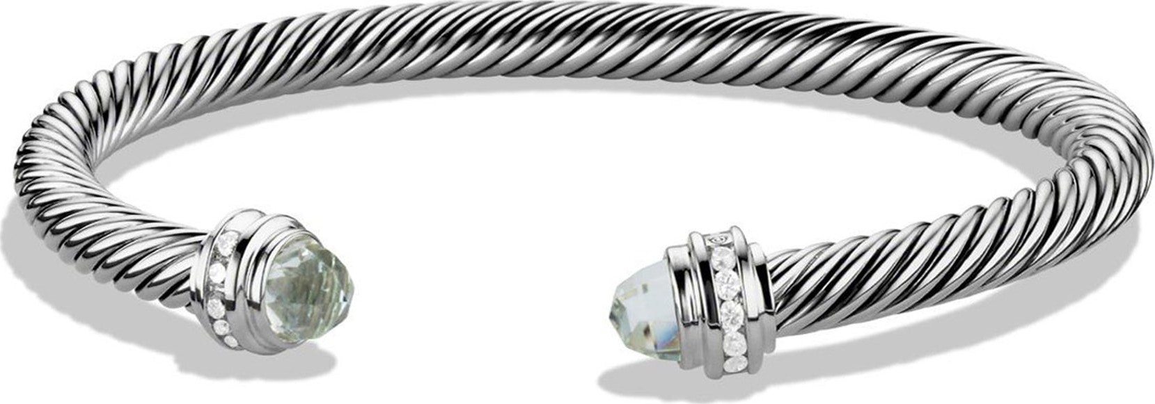 David Yurman Cable Classics Bracelet with Semiprecious Stones & Diamonds, 5mm