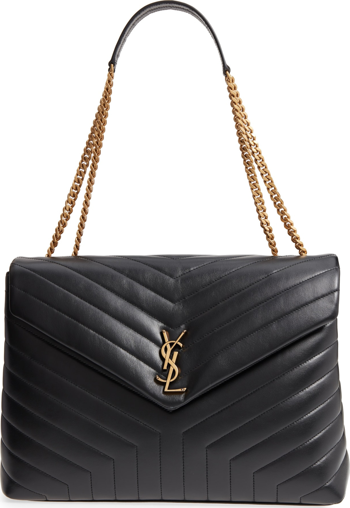 Saint Laurent Large Lou Matelassé Calfskin Leather Shoulder Bag