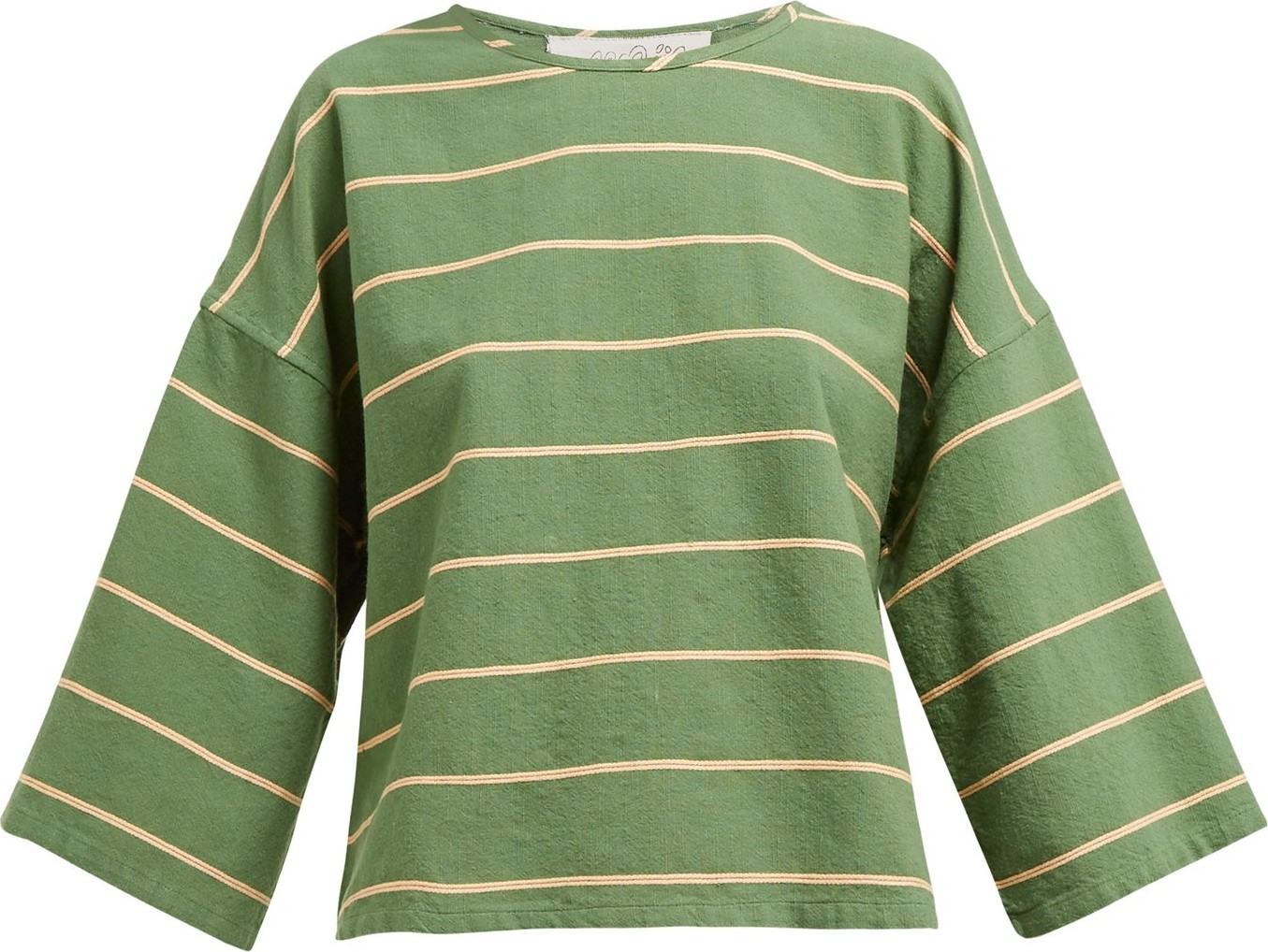 ace&jig Flared-sleeve boat-neck cotton top