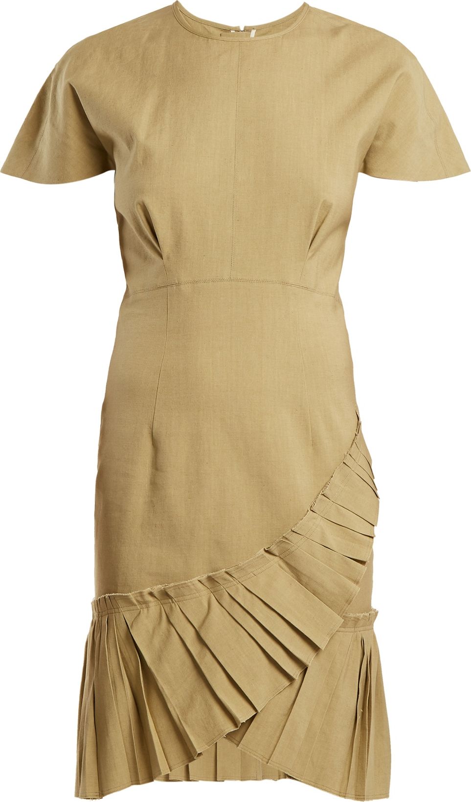 Isabel Marant Rimba pleated-hem linen-blend dress