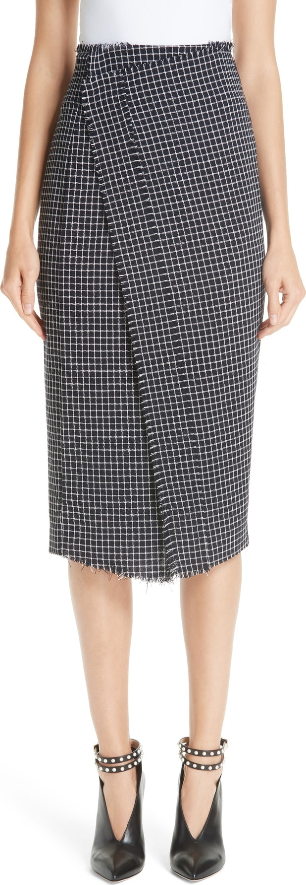 Jason Wu Wool Check Skirt