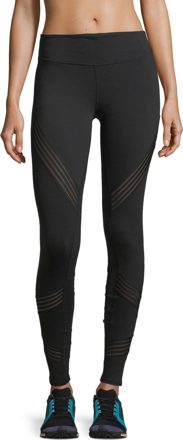 Alo Yoga High-Rise Performance Leggings w/ Mesh