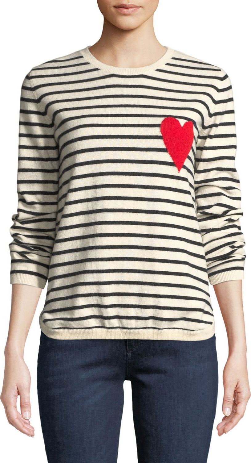Chinti And Parker Breton Striped Cashmere Intarsia Sweater