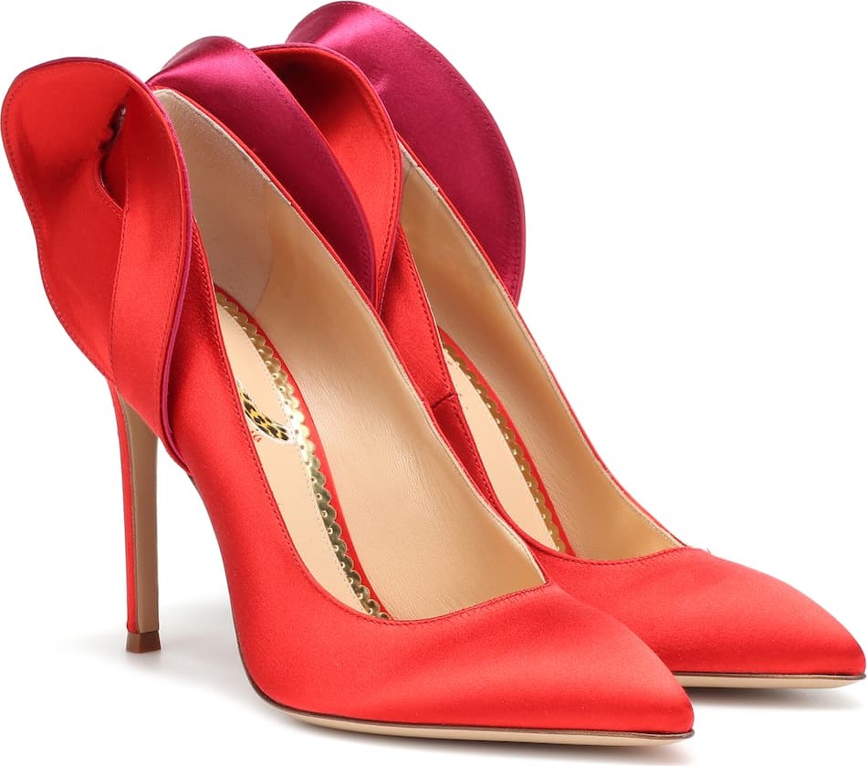 Charlotte Olympia Satin pumps