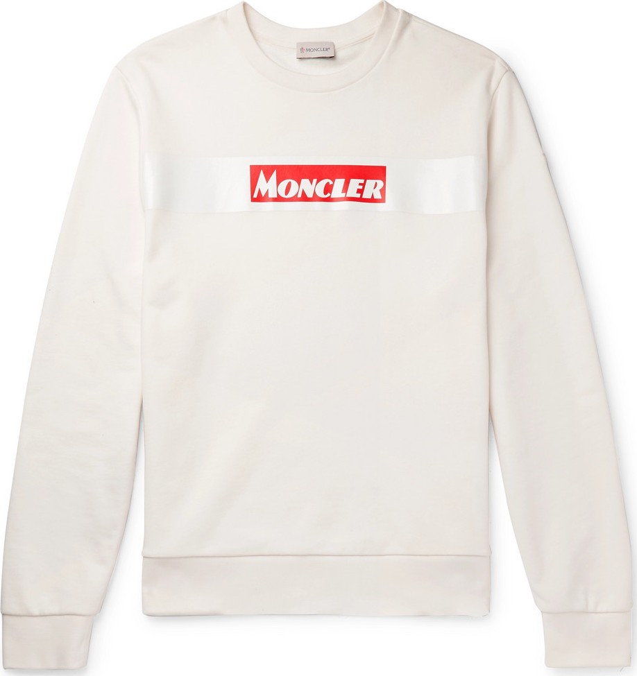 Moncler Logo-Print Cotton-Jersey Sweatshirt