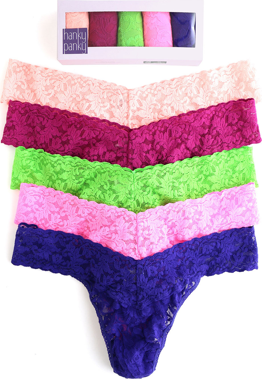 Hanky Panky Five-Pack Original Rise Thongs
