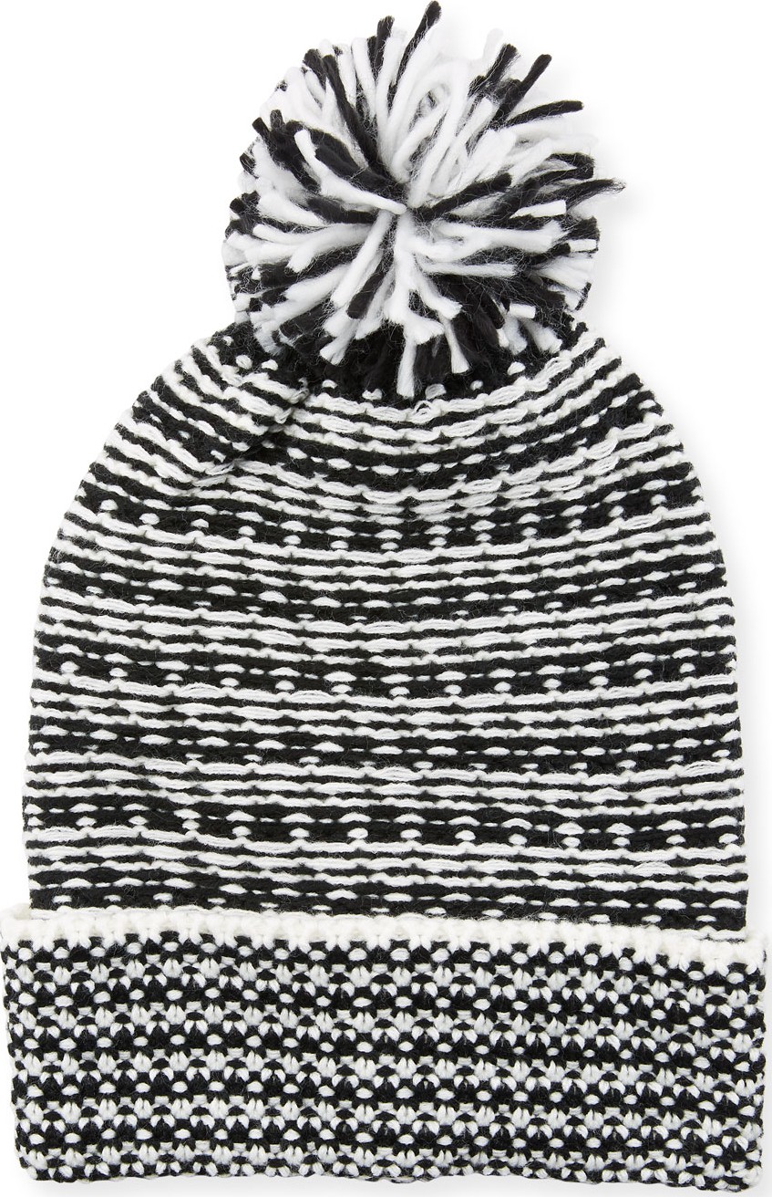 Rebecca Minkoff Patchwork Jacquard Beanie Hat