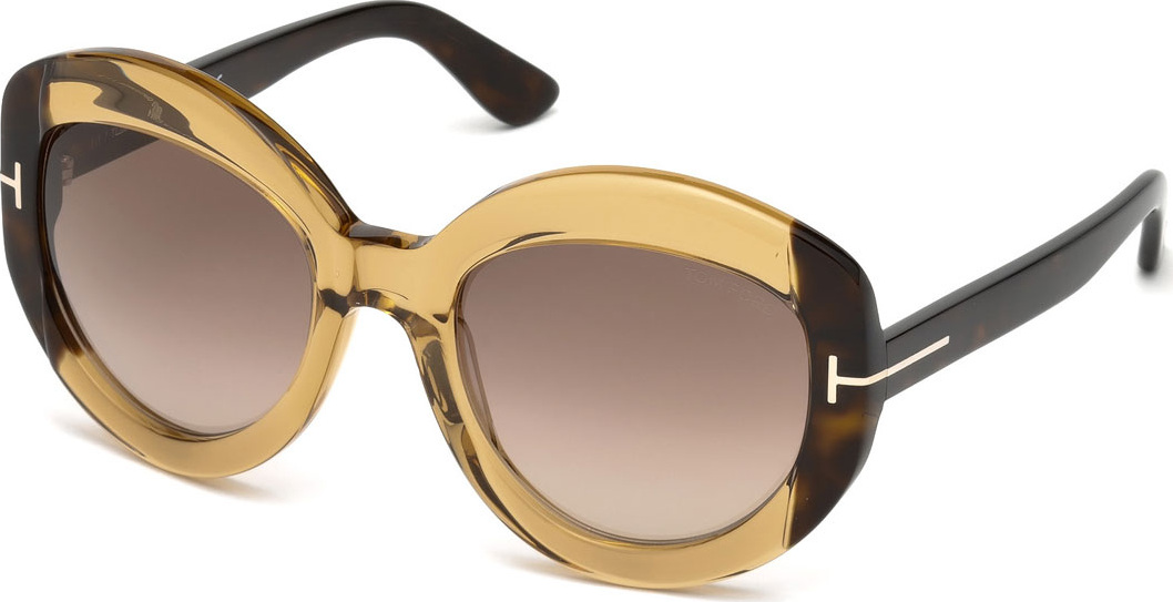 TOM FORD Bianca Two-Tone Acetate Gradient Sunglasses, Light Brown