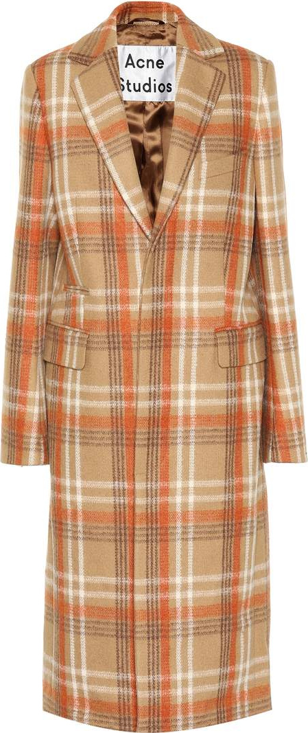 Acne Studios Checked wool-blend coat