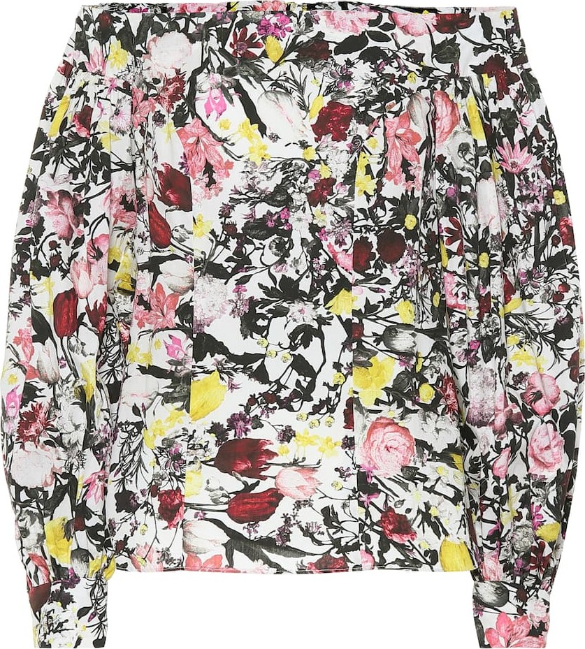 Erdem Dayla floral cotton top