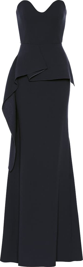 Roland Mouret Bond wool crêpe gown