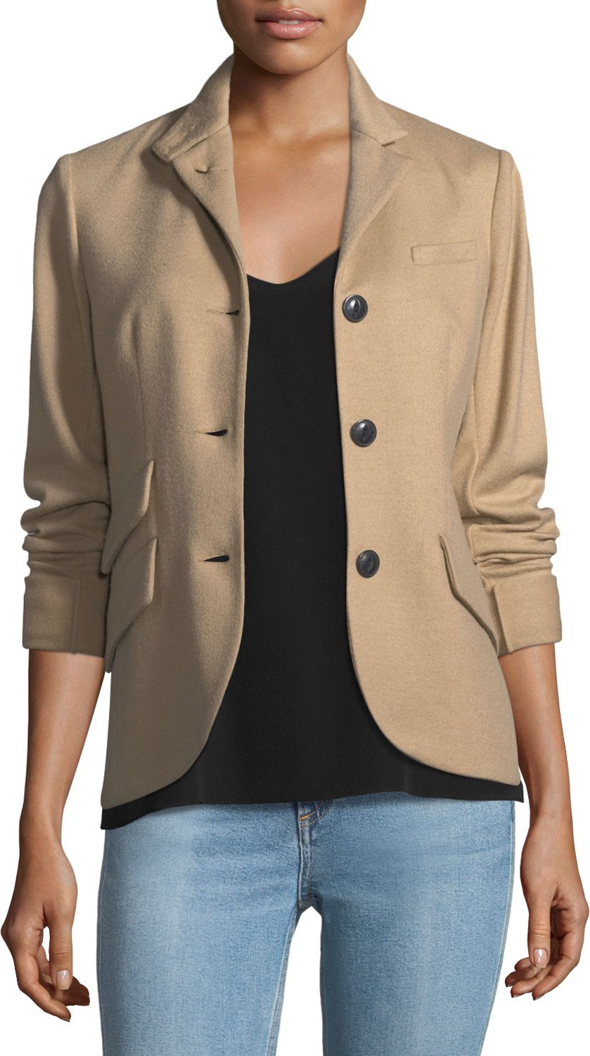 Rag & Bone Slade 3-Button Wool Tailored Blazer