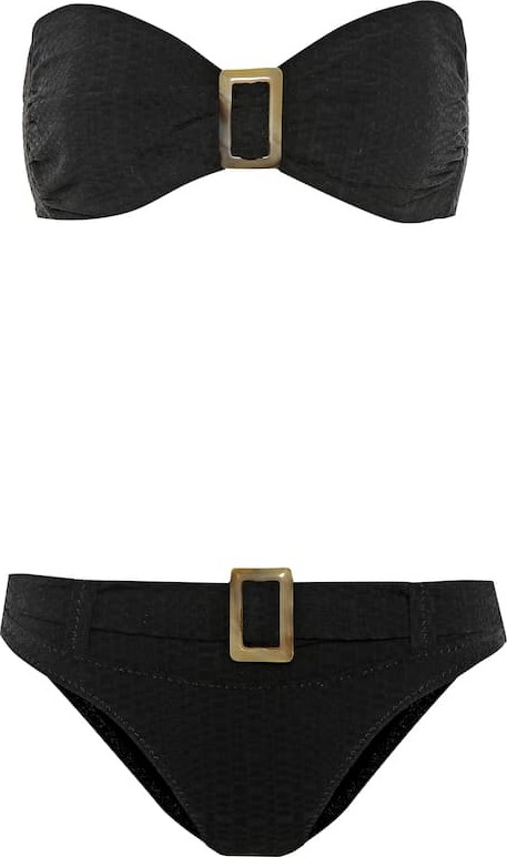 Lisa Marie Fernandez Buckle bandeau bikini