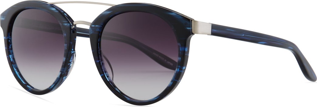 Barton Perreira Dalziel Round Sunglasses with Metal Bar