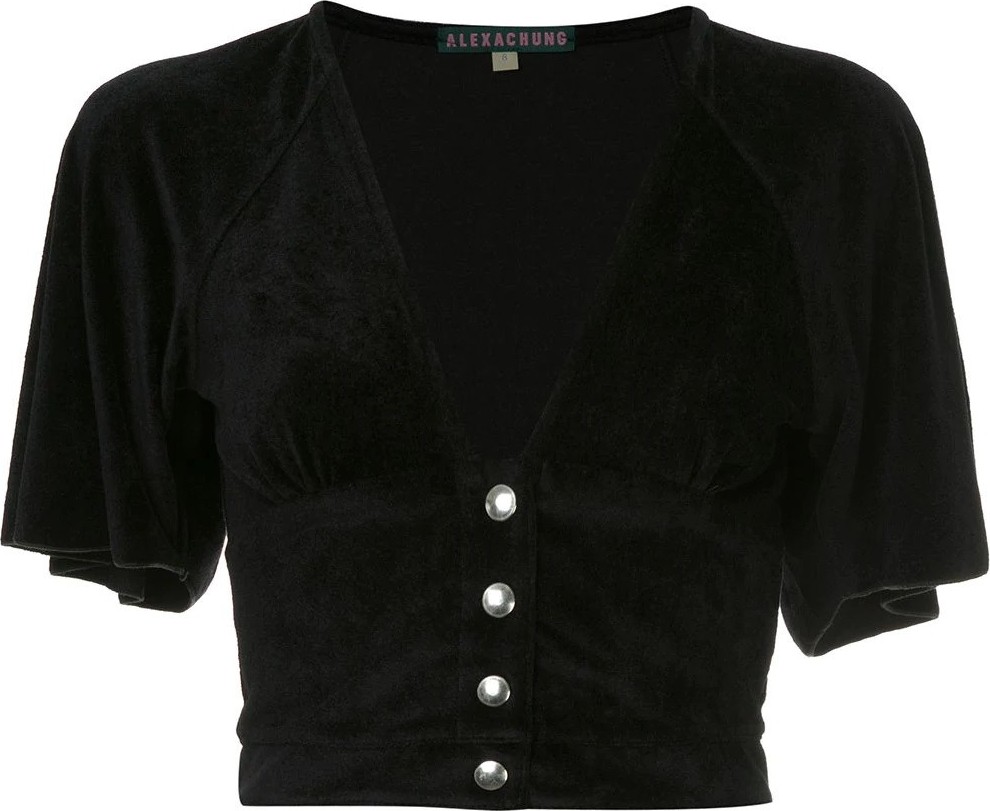 Alexachung flute sleeve crop top