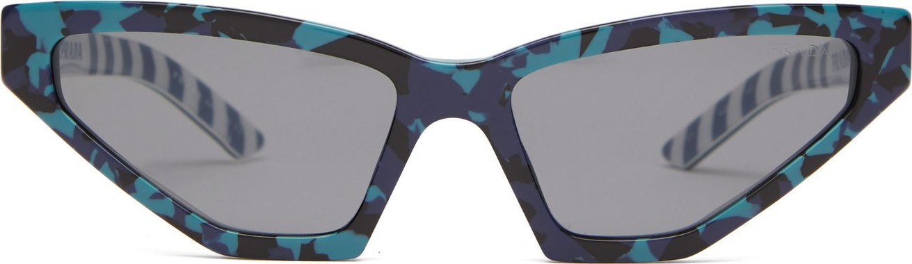 Prada Disguise camouflage cat-eye acetate sunglasses