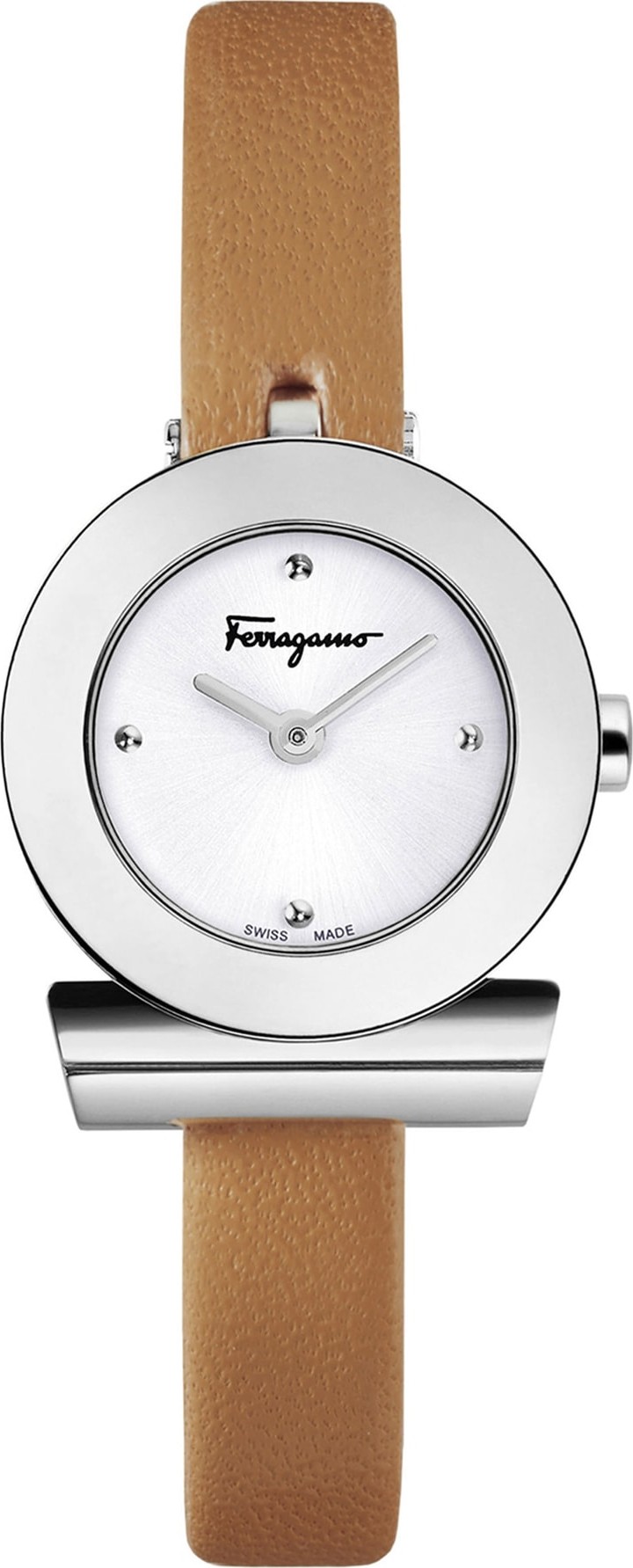 Salvatore Ferragamo Gancino Leather Bracelet Watch, 22mm
