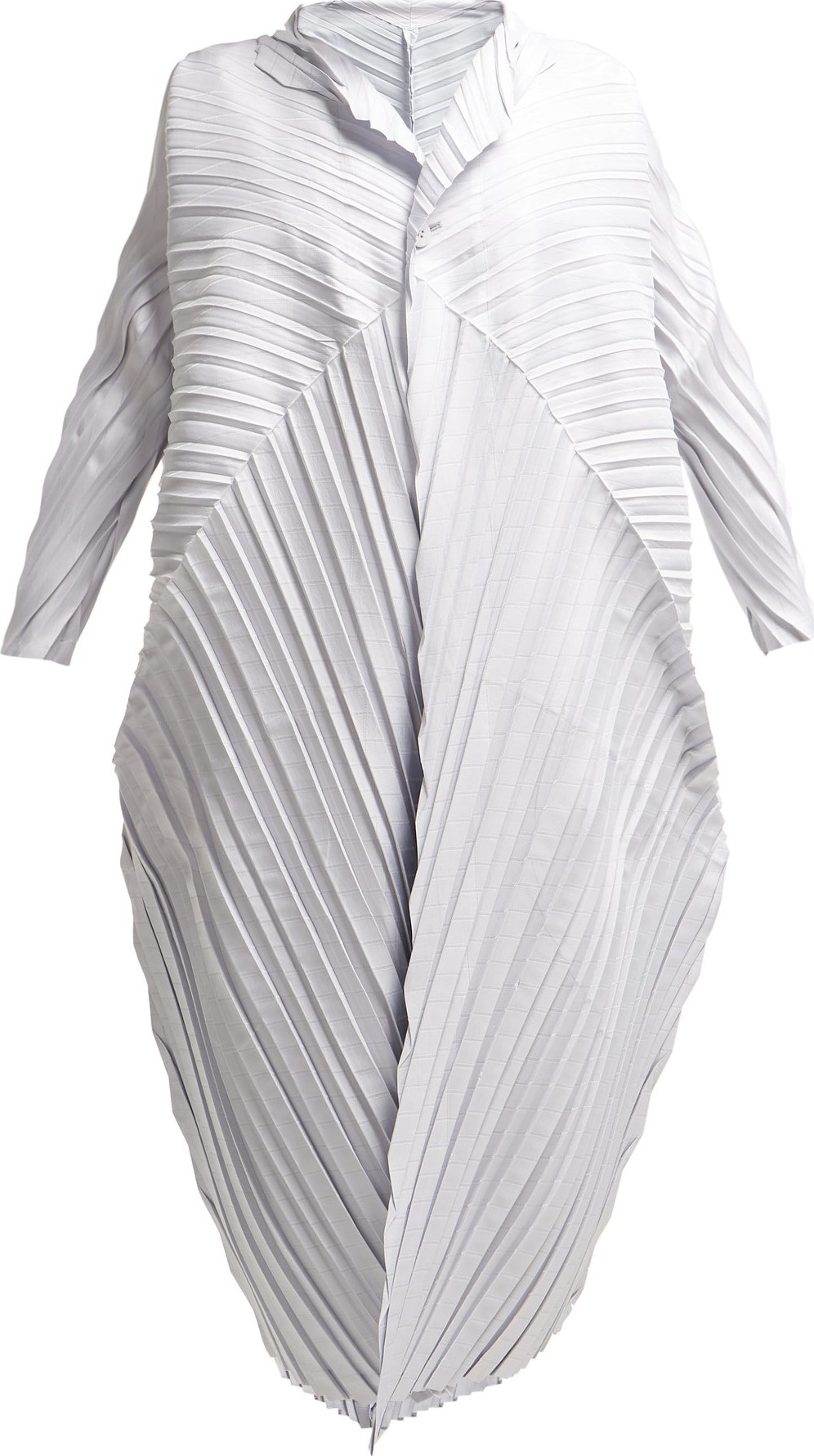 Issey Miyake Petiole oversized pleated coat