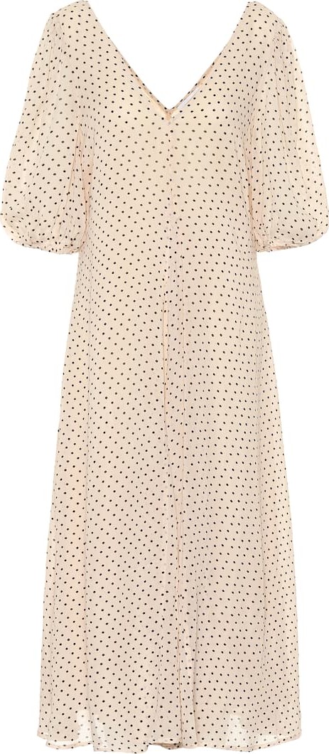 Ganni Crêpe midi dress