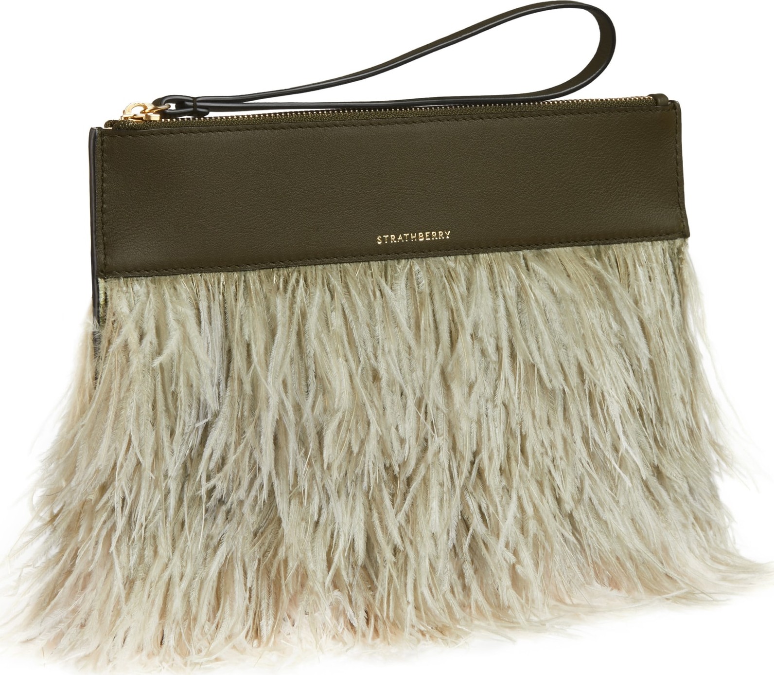 Strathberry Feather Wristlet Clutch