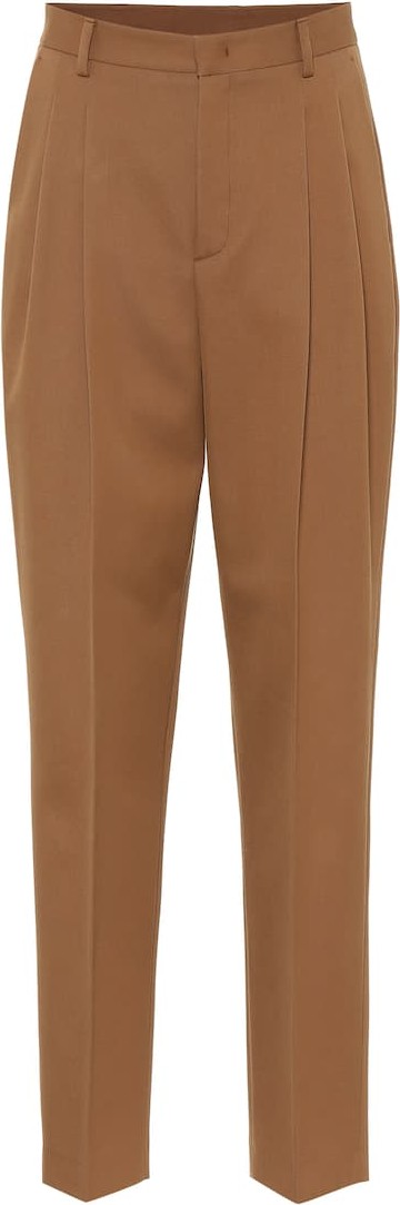 RED Valentino High-rise cotton and wool pants