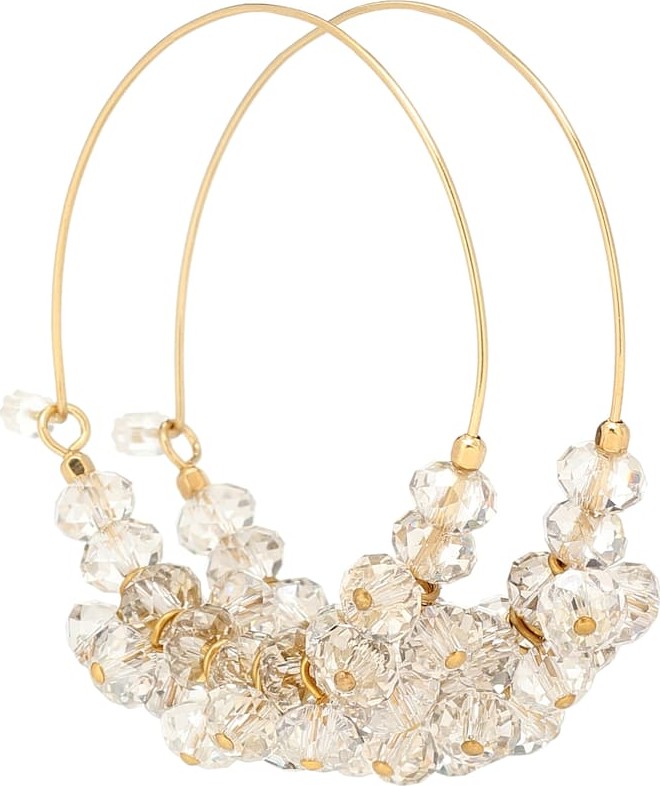 Isabel Marant Polly embellished hoop earrings