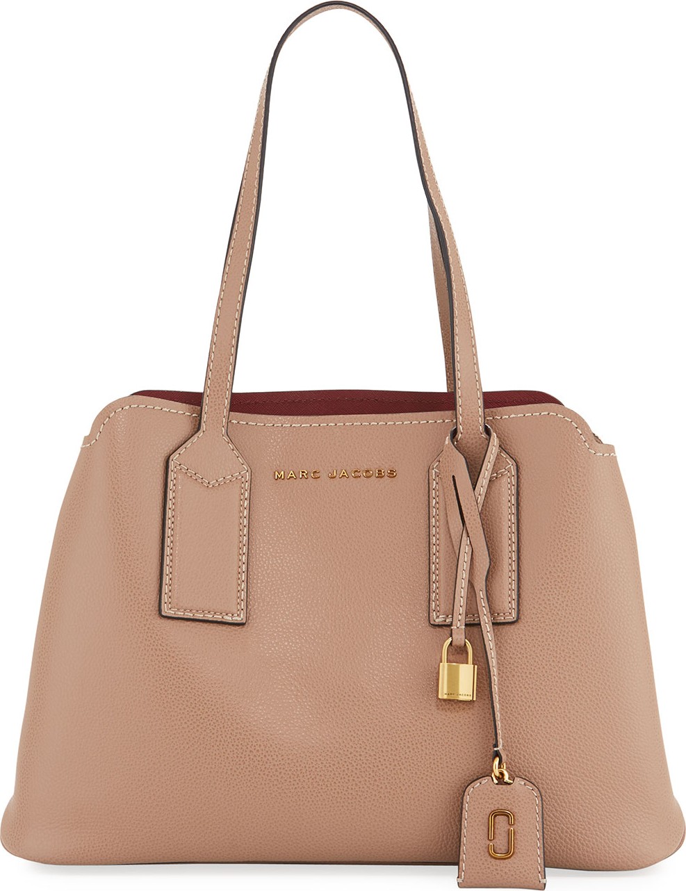 MARC JACOBS The Editor Large Pebbled Leather Tote Bag