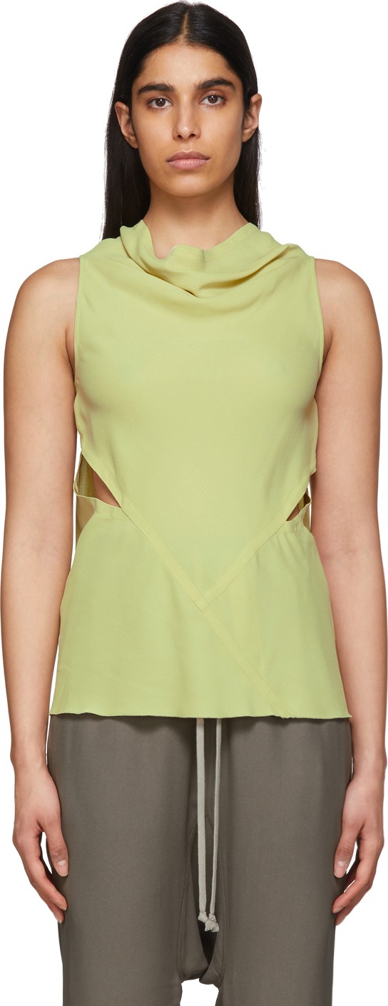 Rick Owens Yellow Skorpio Tank Top