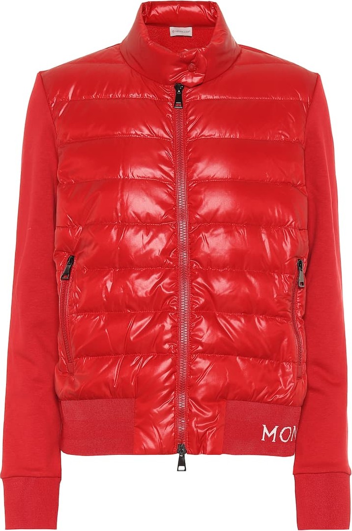 Moncler Cotton-jersey down jacket
