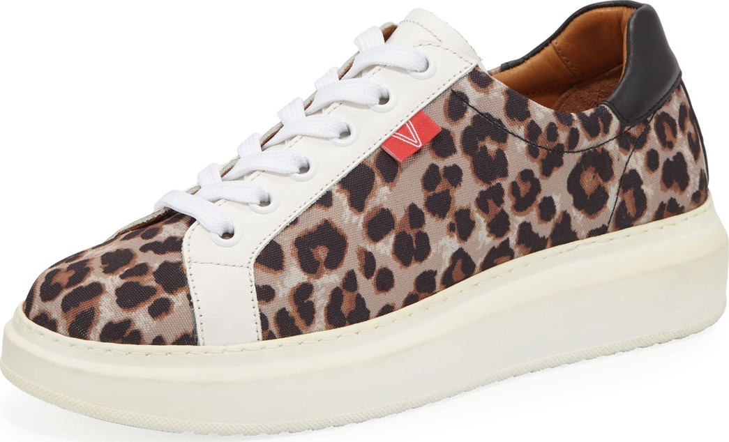 Veronica Beard Daelyn Leopard-Print Platform Sneakers