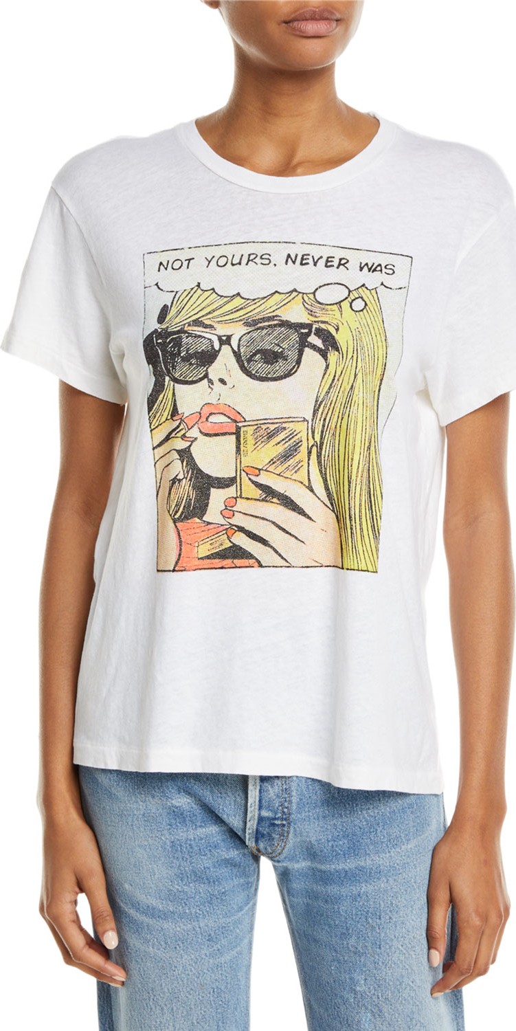 RE/DONE Not Yours Graphic Girlfriend Tee