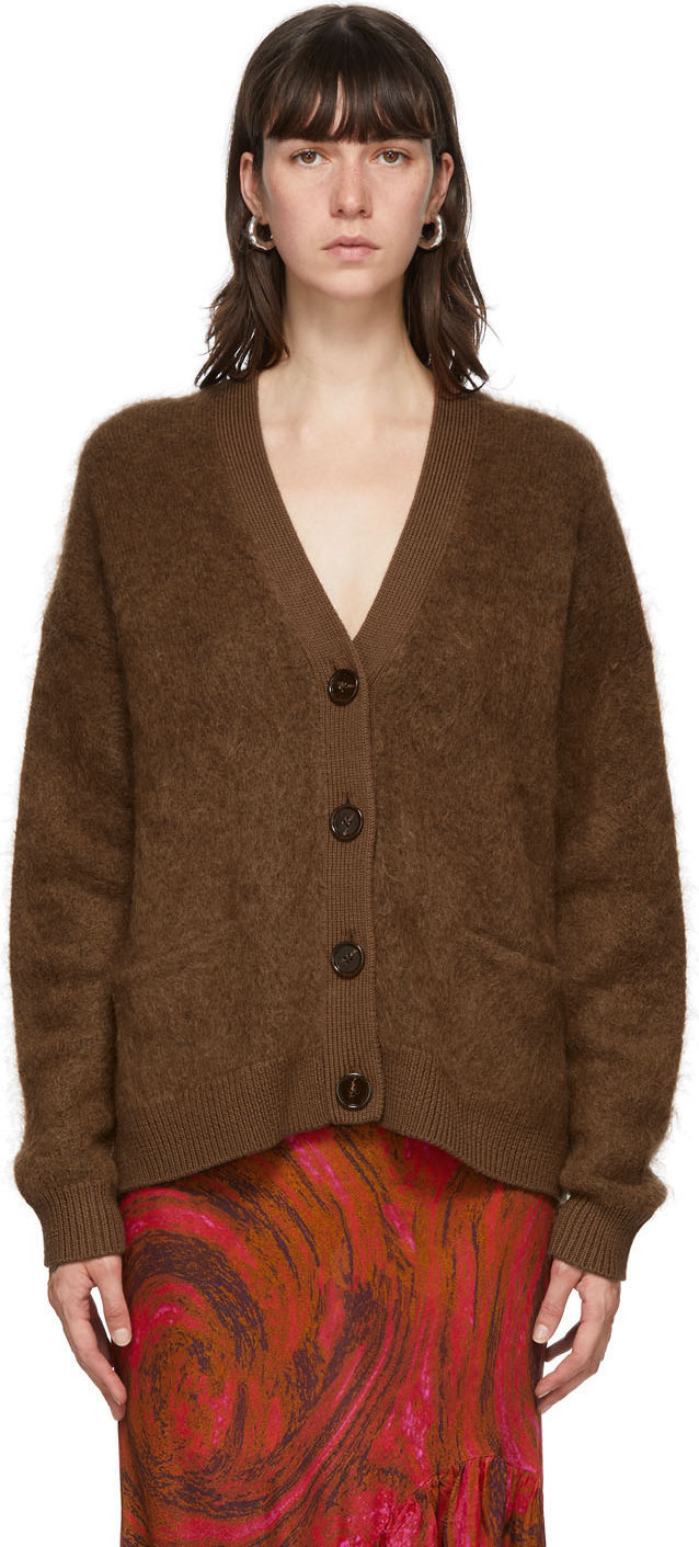 Acne Studios - Brown Mohair & Wool Cardigan