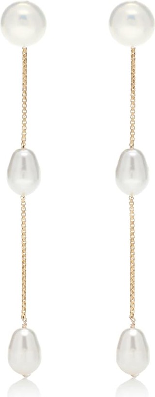 Sophie Buhai Exclusive to Mytheresa – Small Pearl Drop 18kt gold-plated sterling silver earrings