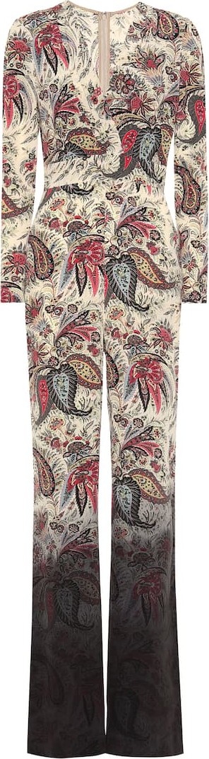 Etro Printed silk jumpsuit