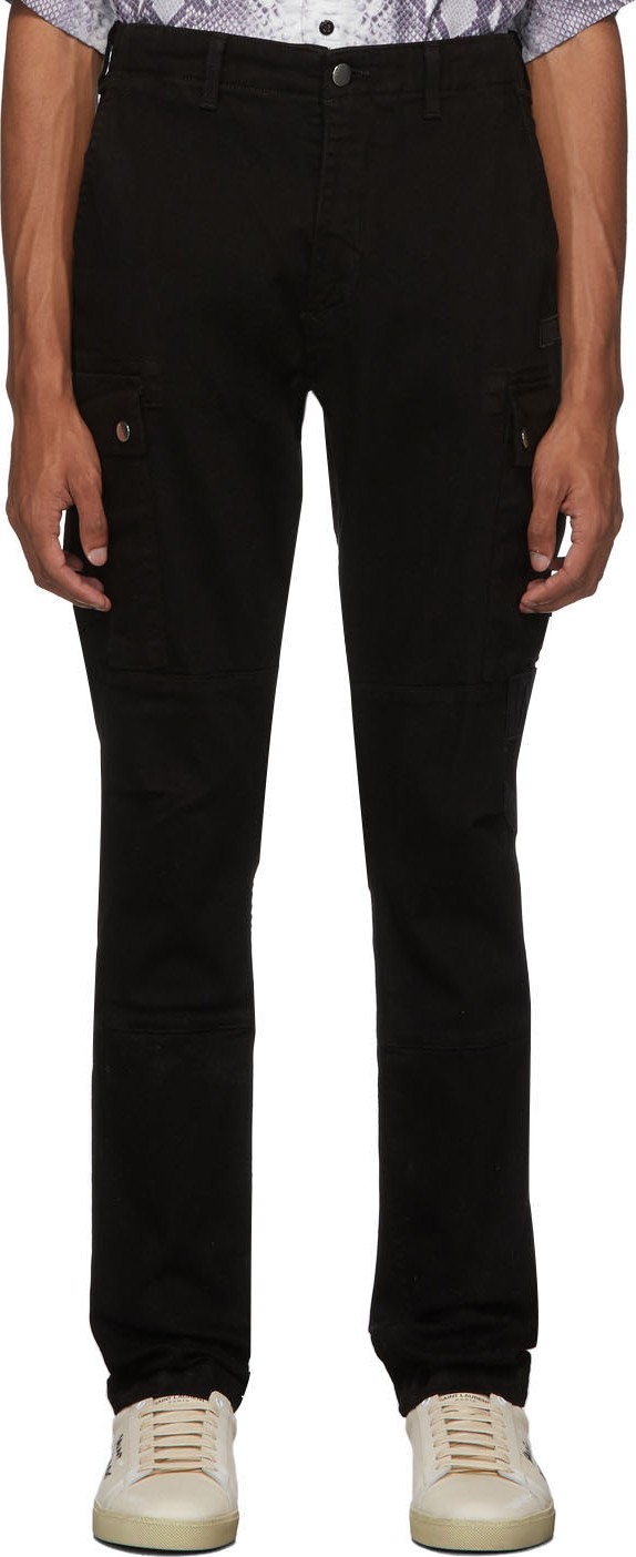 Amiri Black Denim Cargo Pants