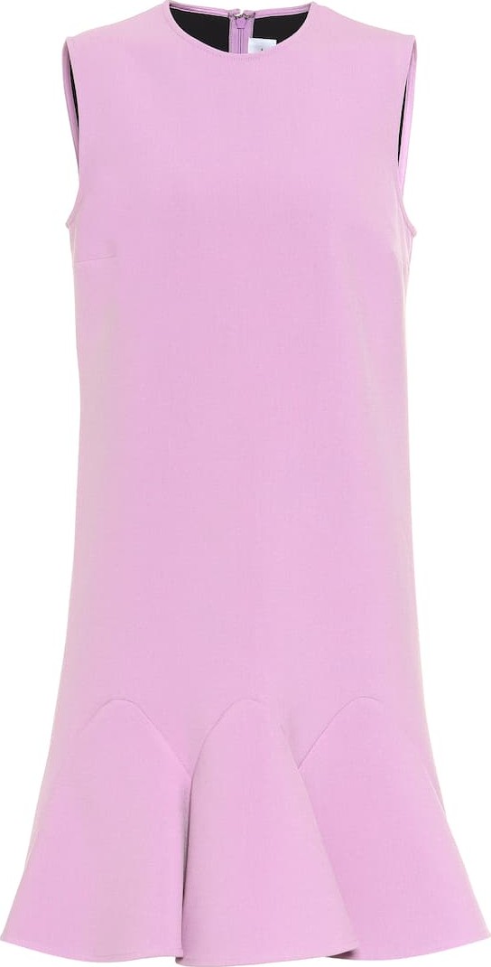 VICTORIA, VICTORIA BECKHAM Flounce-hem sleeveless minidress