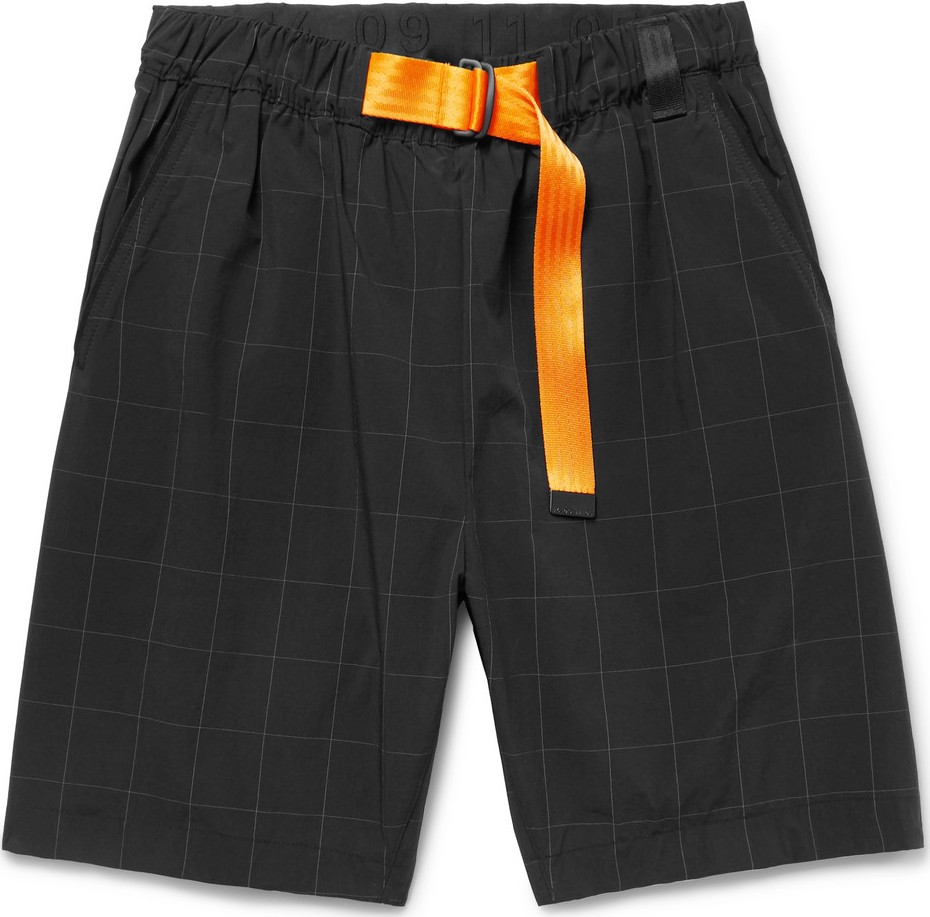 Nike Sportswear Tech Pack Checked Stretch-Nylon Shorts