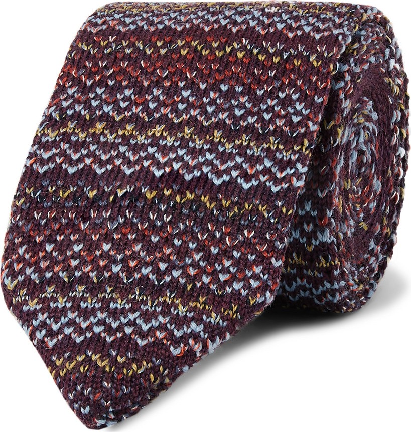 Missoni 6cm Crochet-Knit Wool and Silk-Blend Tie