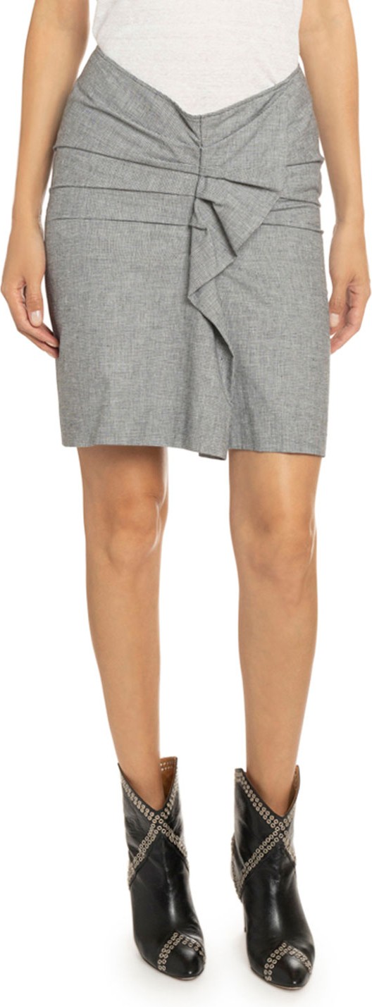 Isabel Marant Etoile Ines Draped Ruffle Skirt
