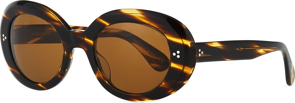 Oliver Peoples Oval Acetate Sunglasses