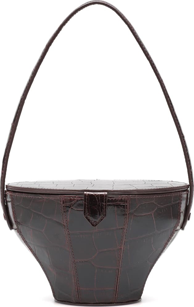 Staud Alice embossed leather shoulder bag