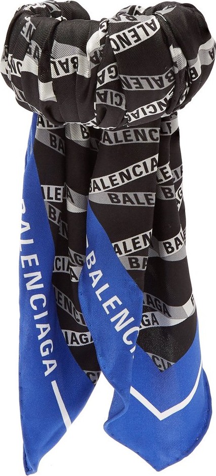 Balenciaga Silk-twill wrapped cuff