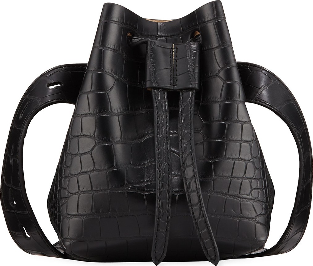 Nanushka Crocodile-Embossed Belt Bag