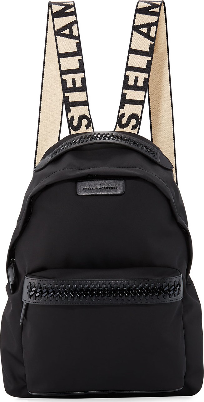 Stella McCartney Logo-Web Nylon Backpack