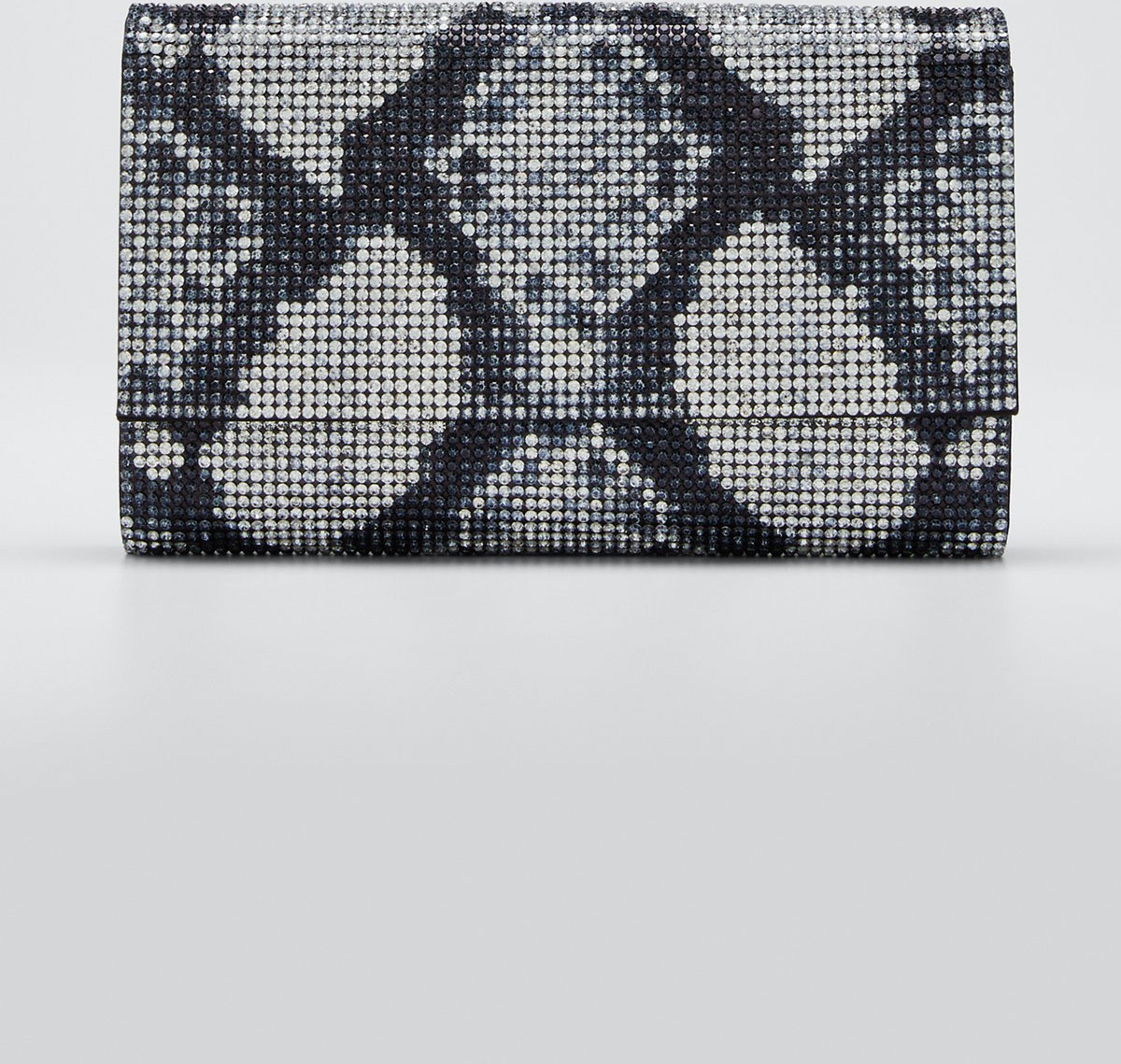 Judith Leiber Fizzoni Crystal Clutch Bag with Shoulder Strap