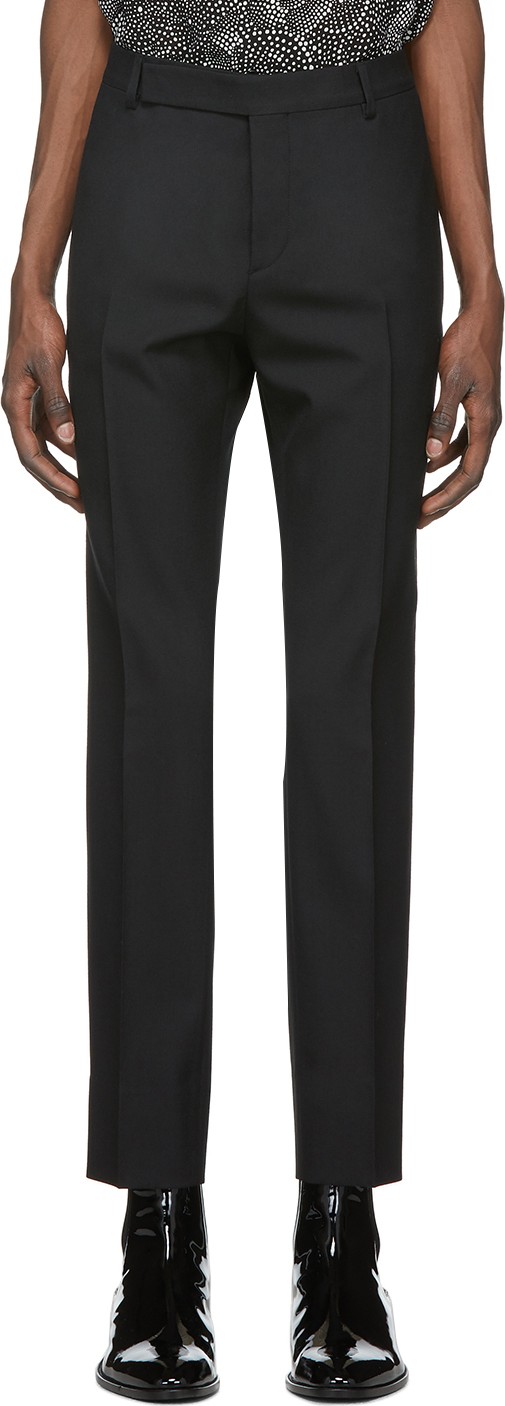 Saint Laurent Black Wool Trousers